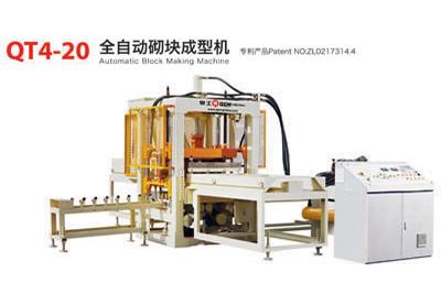Machine de fabrication de blocs automatique QT4-20